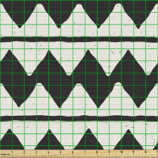 Geometrik Parça Kumaş Yatay Çizgiler İçinde Yamuk Şekilli Afiş