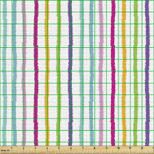 Geometrik Parça Kumaş Düz Zeminde Pürüzlü Dikey Çizgili Çalışma