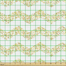 Konfeti Parça Kumaş Altın Detaylı Zik Zak Çizgili Kompozisyon