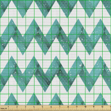 Geometrik Parça Kumaş Üzeri Pürüzlü Zikzak Çizgili İllüstrasyon