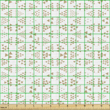 Geometrik Parça Kumaş Minik Üçgenler Oluşmuş Büyük Üçgenler