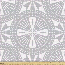 Geometrik Parça Kumaş Yuvarlak Şekiller İçinde Artı Motifleri