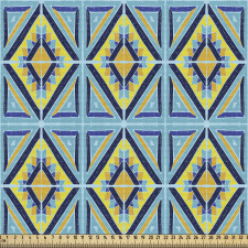Mozaik Parça Kumaş Dörtgenler ve Kareler ile Vintage Vitraylar