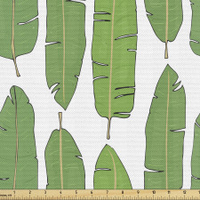 Botanik Parça Kumaş Tüye Benzer Şekilde Ağaç Yaprakları Model