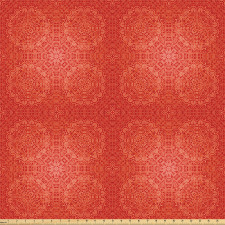 Mozaik Mikrofiber Parça Kumaş Dantelimsi Oryantal Geometrik Çiçeksi Desen