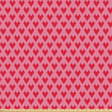 Aşk Mikrofiber Parça Kumaş Geometrik Piksel Görünümlü Kalpli Desenler
