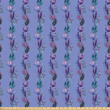 Sanatsal Mikrofiber Parça Kumaş Sulu Boya Tasarımlı Romantik Çiçek Buketi