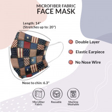United States Face Mask American Patchwork