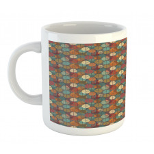 Colorful Round Leafs Mug