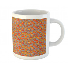 Golden Berry Pattern Mug