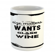 Funny Drinking Words Wine Mug