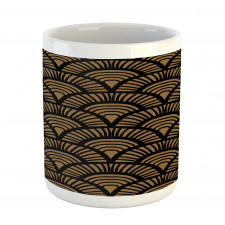 Retro Art Deco Seashells Mug