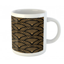 Retro Art Deco Seashells Mug