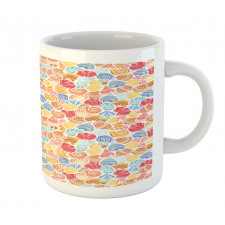 Colorful Sea Life Shells Mug