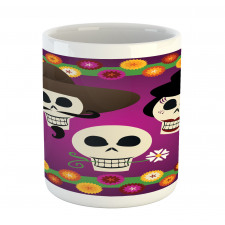 Folk Sugar Skulls Mug