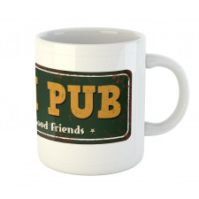 Vintage Grunge Bar Sign Mug