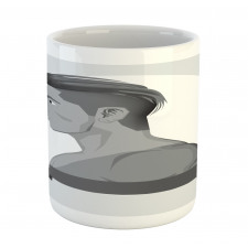 Greyscale Beardless Boy Mug