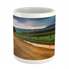 Puddles on Dirt Road Mug