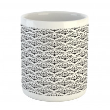 Monochrome Antique Motif Mug