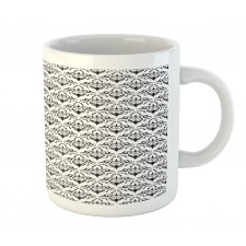 Monochrome Antique Motif Mug