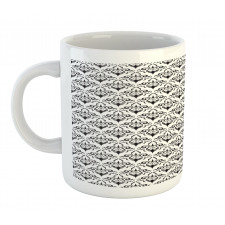 Monochrome Antique Motif Mug