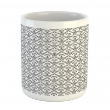 Monochrome Antique Ornate Mug