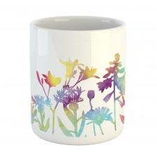 Colorful Ombre Floral Art Mug