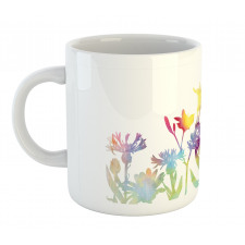 Colorful Ombre Floral Art Mug