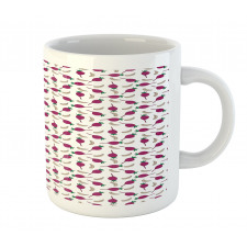 Cartoon Garlic and Beet Mug