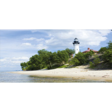 Lighthouse at Beach Mug