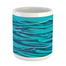 Abstract Waves Art Mug