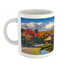 View of Oshino Thatch Houses Mug