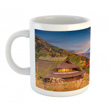 Landscape of Old Village Rural Mug