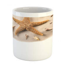 Close up Shot Seashells Mug