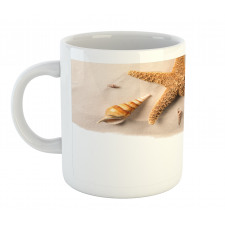 Close up Shot Seashells Mug