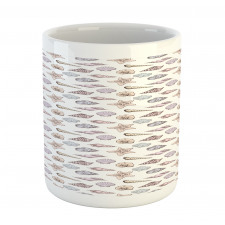 Seashell Sketches Pattern Mug