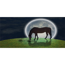 Horse on Hill Full Moon Mug