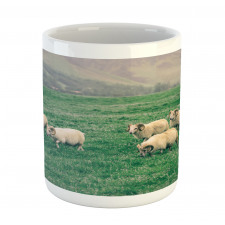 Sheep Grazing on Grass Mug