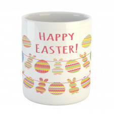 Happy Rabbit Bunting Mug