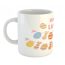 Happy Rabbit Bunting Mug