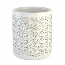 Rabbit Engraving Art Mug