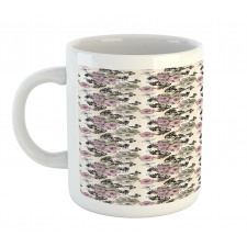 Nostalgic Floral Pattern Mug