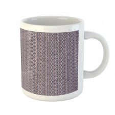 Retro Geometrical Motif Mug