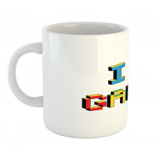 Love Video Games Pixel Art Mug