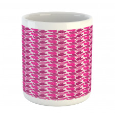 Pink Color Palette Leaves Mug