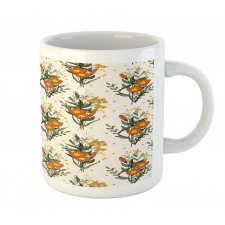 Vintage California Poppy Mug