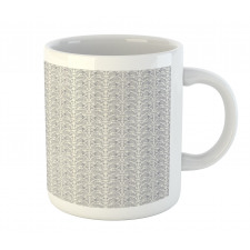 Continuous Floral Motif Mug