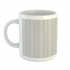 Continuous Floral Motif Mug