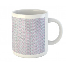 Pastel Tones Floral Motif Mug