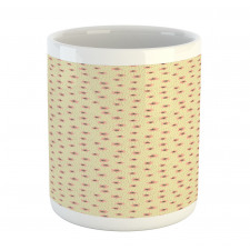 Irregular Dots and Flowers Mug